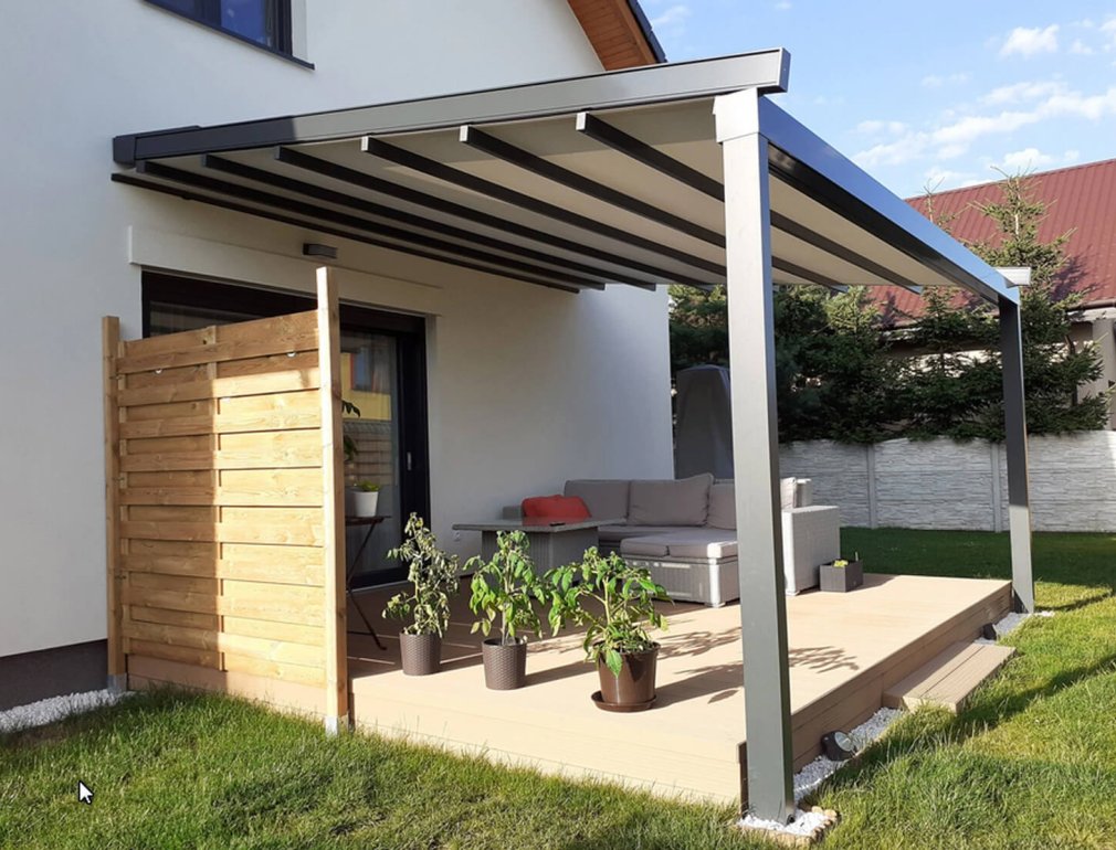 Pergola Square w domu jednorodzinnym