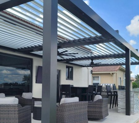 Pergole aluminiowe lamelowe